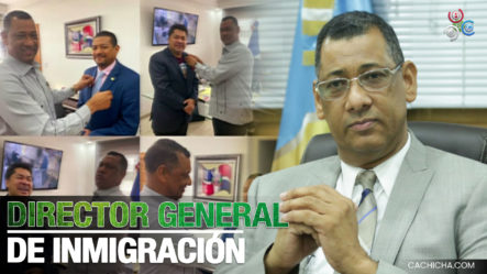 Visita De El Pachá Y Cristian Deschamps Al Dir. General De Inmigración  Enrique García