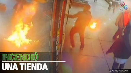Cámara Capta Momento En Que Hombre Incendia Una Tienda Con Una Molotov En New York
