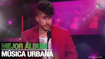 Bad Bunny Es Galardonado Con Premio A Mejor Álbum De Música Urbana