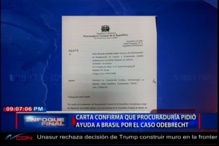 Una Carta Confirma La Procuraduría Pidió Ayuda A Brasil Por El Caso ODEBRECHT