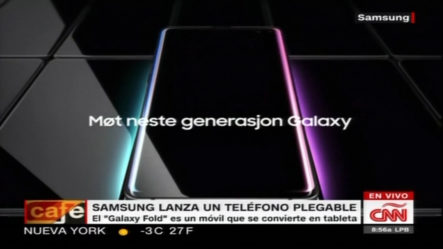 Samsung Lanza Un Teléfono Plegable