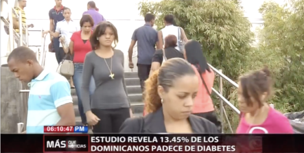 Estudio Revela Que Un 13.45% De Los Dominicanos, Padecen De Diabetes