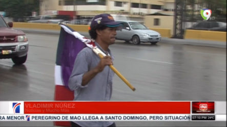 Luego De Tres Días Caminando Hombre Llega A Santo Domingo Con Intenciones De Llevar Petición Al Palacio Nacional