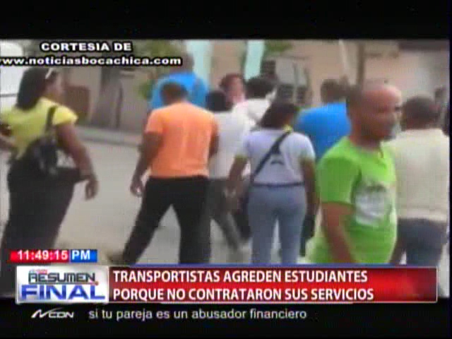 Transportista Agreden Estudiantes Porque No Contrataron Sus Servicios #Video