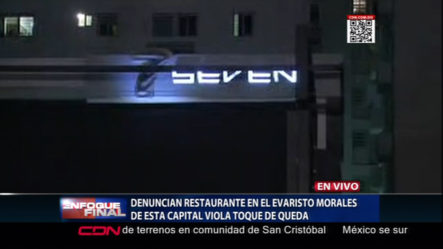 Atrapan Restaurante Violando El Toque De Queda