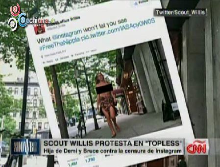 Hija De Bruce Willis Y Demi Moore Protesta Desnuda En Contra De Instagram
