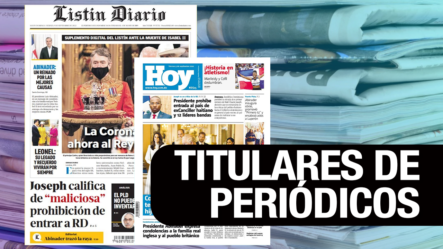 Principales Portadas De Los Periódicos | 09-09-2022