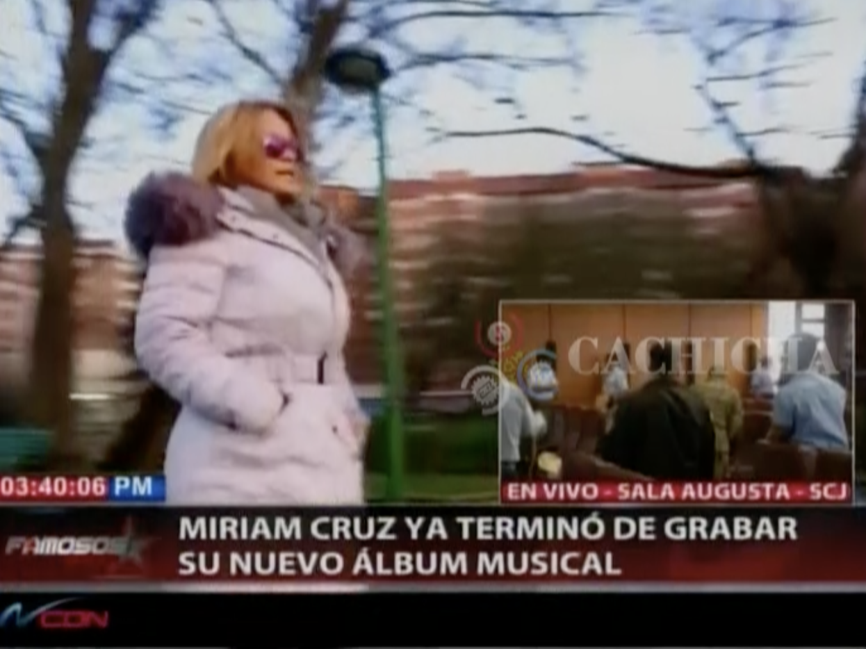 Miriam Cruz Ya Terminó De Grabar Su Nuevo álbum Musical