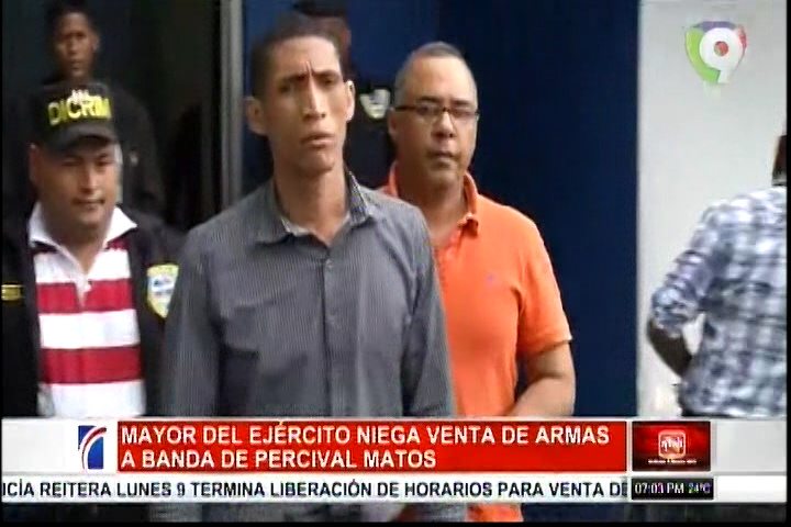 Mayor Del Ejército Niega Venta De Armas A Banda De Percival Matos