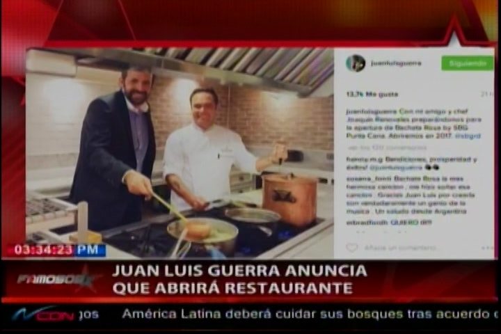 Juan Luís Guerra Abrirá Un Restaurante En Punta Cana