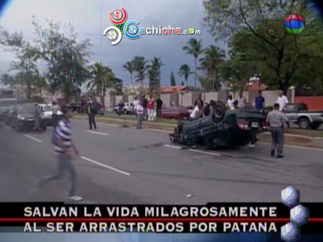 Patana Voltea Carro En El Malecón Y Se Da A La Fuga #Video