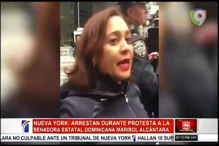 En NY Es Arrestada Durante Protesta La Senadora Estatal Dominicana Marisol Alcántara