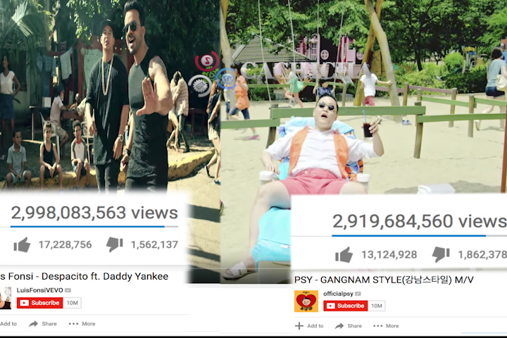 Despacito Desploma  A Gangnam Style De Psy Como El Video Más Visto En Youtube